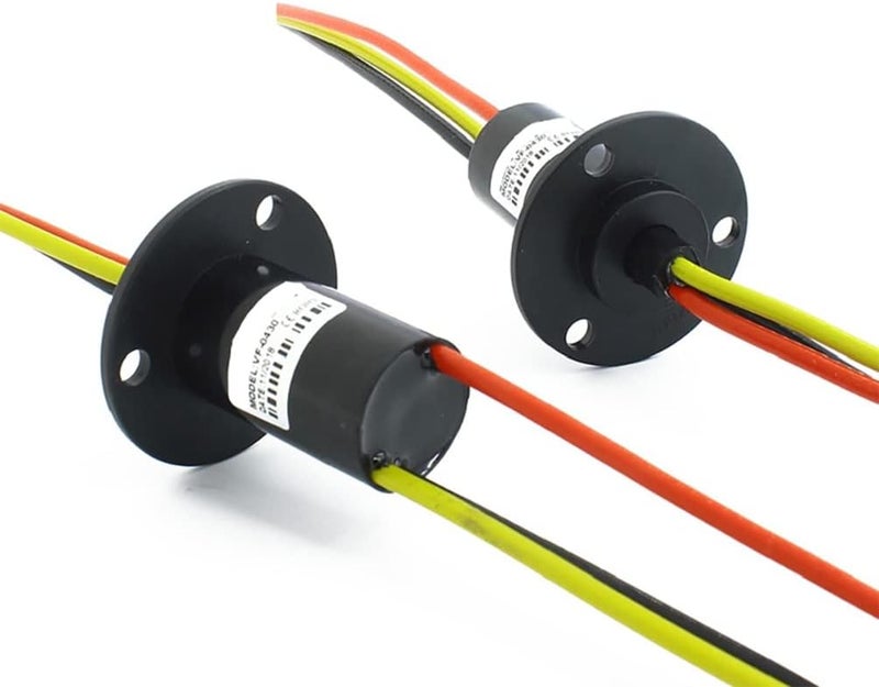 QL-LINRUN Slip Ring Electrical Slip Ring Slip Ring Connector Motor Slip Ring Rotating Connector Slip Ring Electrical Connector 3 Wires 30A Diameter 22mm - Image 1
